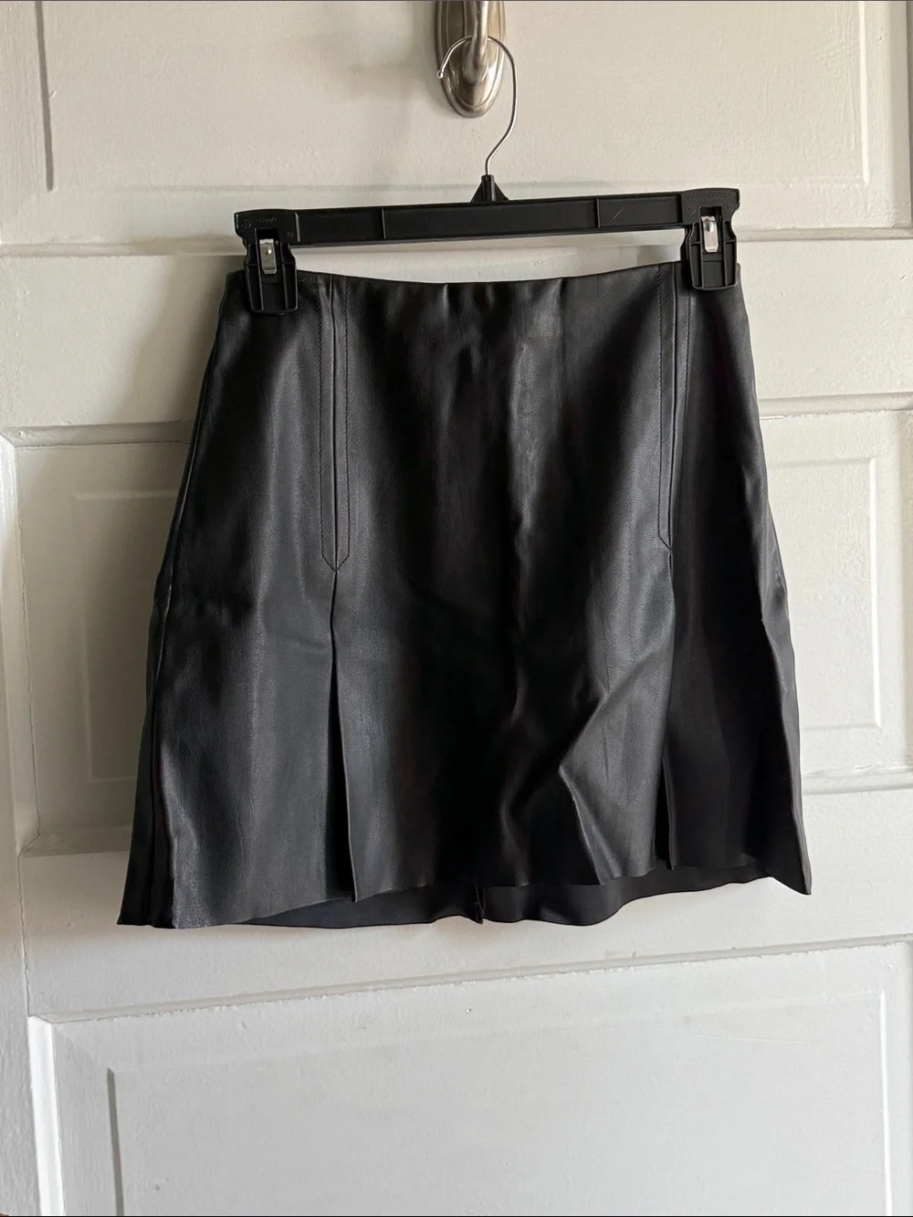 Express Black Faux Leather Mini Skirt